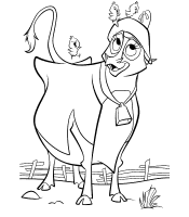 A coloring page of home on the range